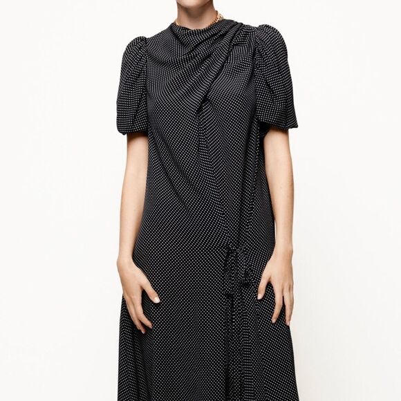 Zara Studio Limited Edition Draped Viscose New - Picture 2 of 11